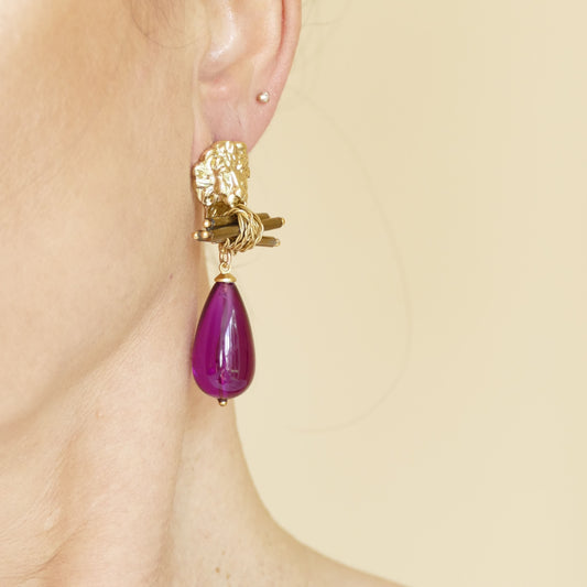 Leon Ohrringe Gold & Pink