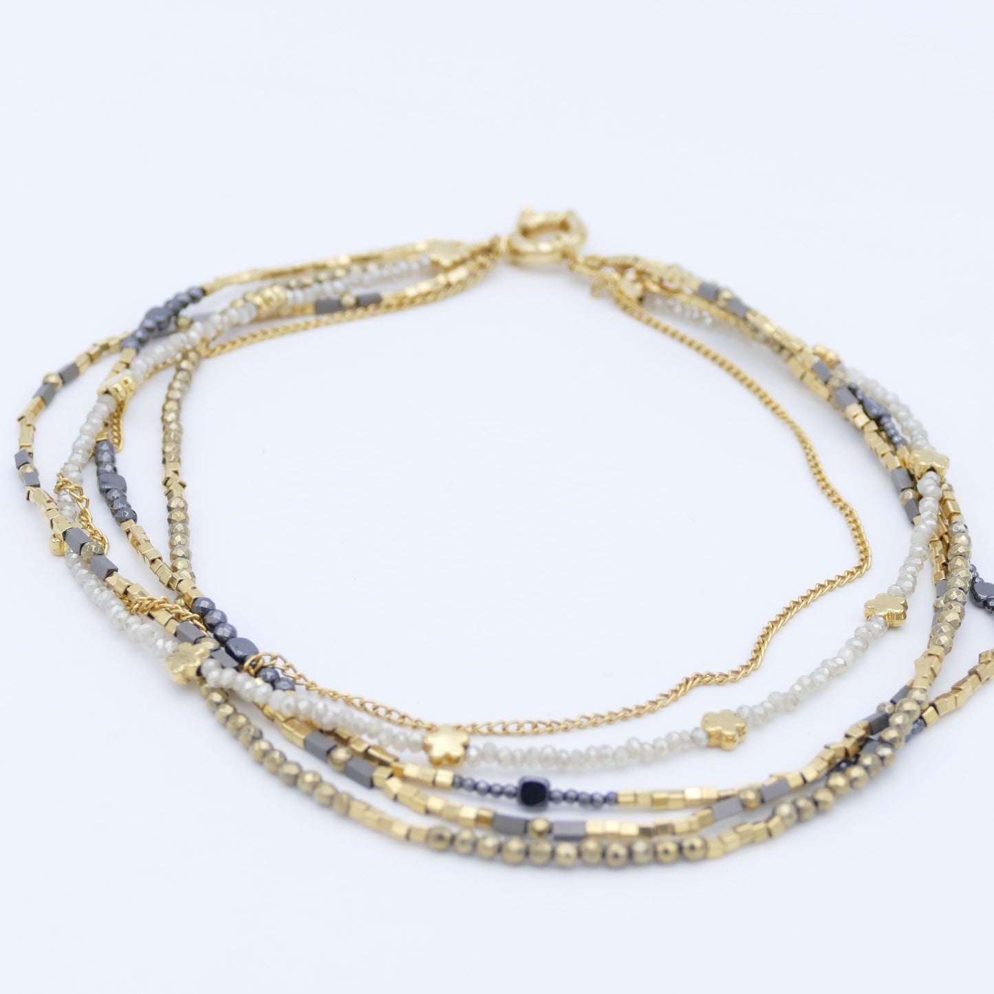 Hämatit Gold Kette