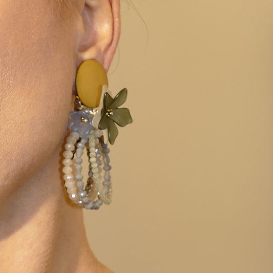 Lilian Ohrclips Creole Mit Blumen