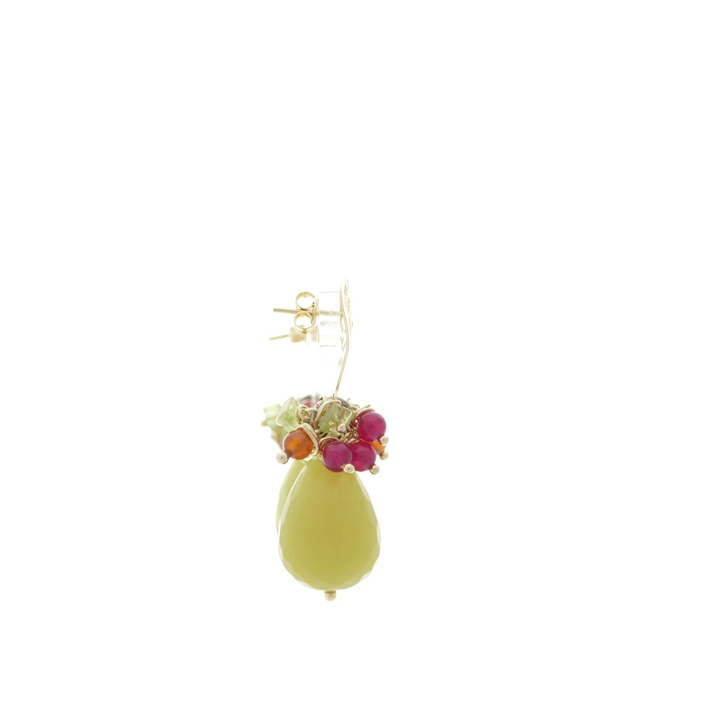 Apfel Grüne Jade Ohrringe