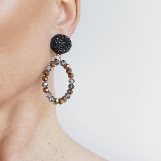 Julie Ohrclips Glasperlen