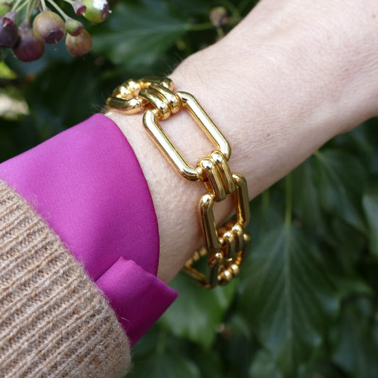 Jojo Armkette Gold Vergoldet