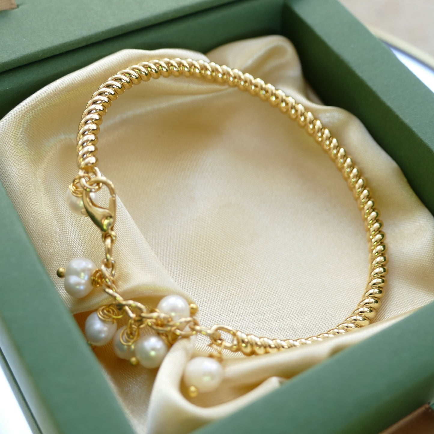 Armreif Gold Perle Lulu
