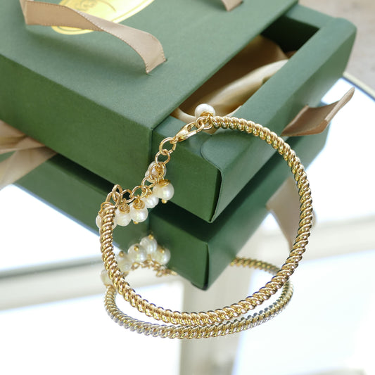 Armreif Gold Perle Lulu