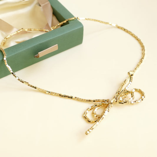 Schleife Gold Kette