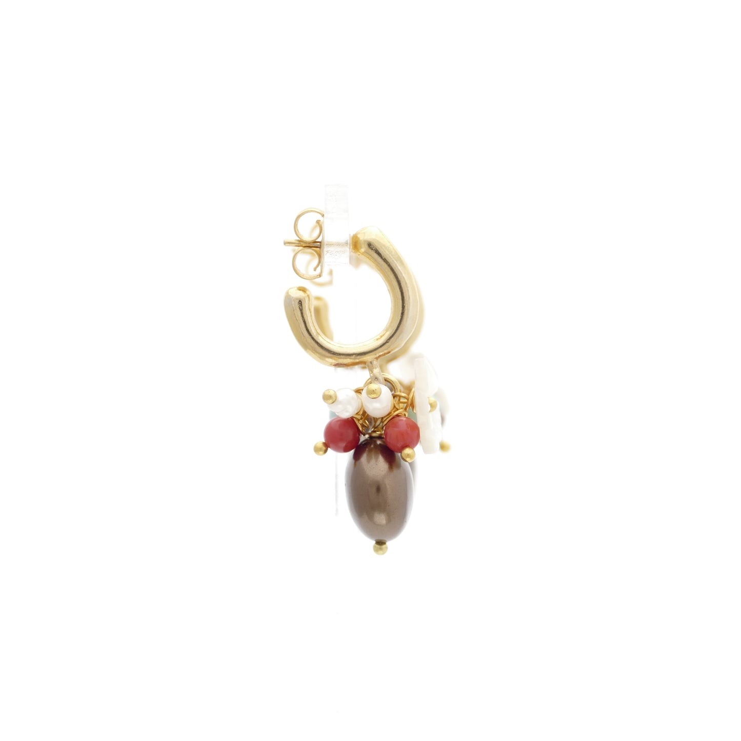 Creole Gold Vergoldetem Mit Perle