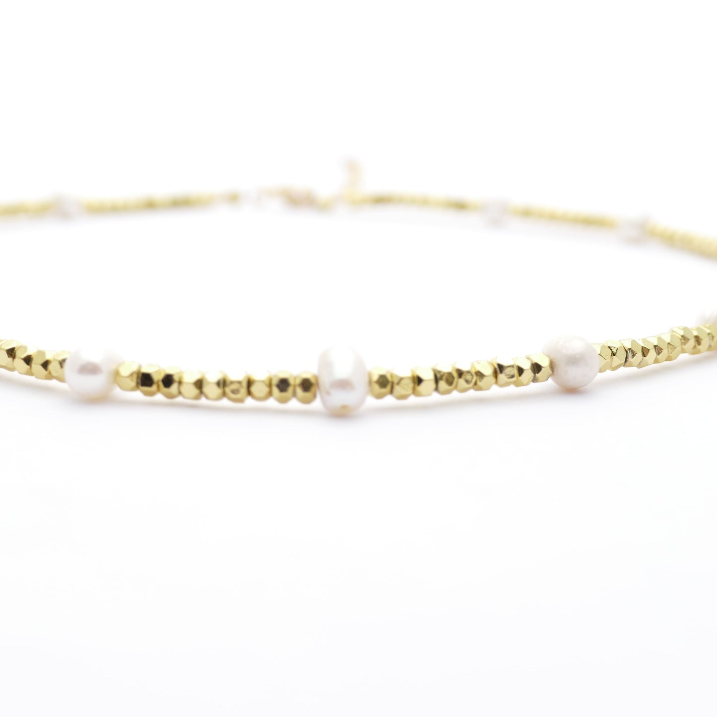 Perloka Kette Gold Mit Süßwasserperlen