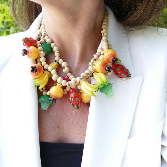 Sommer Obstkette Mit Naturperlen