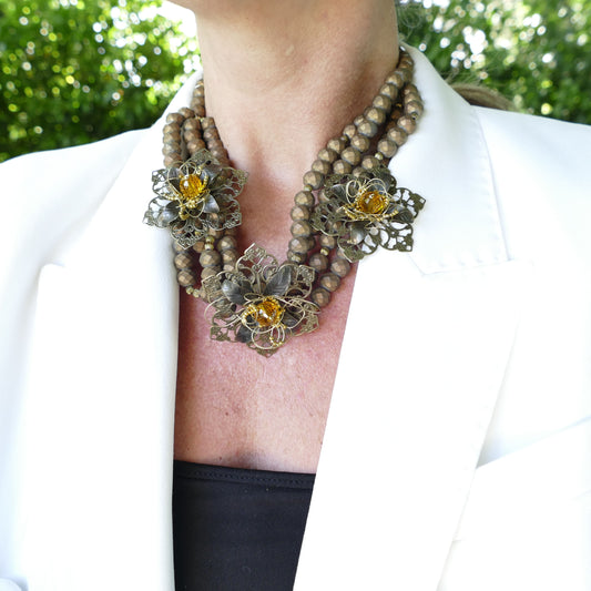 Breda Kette Bronze Blume