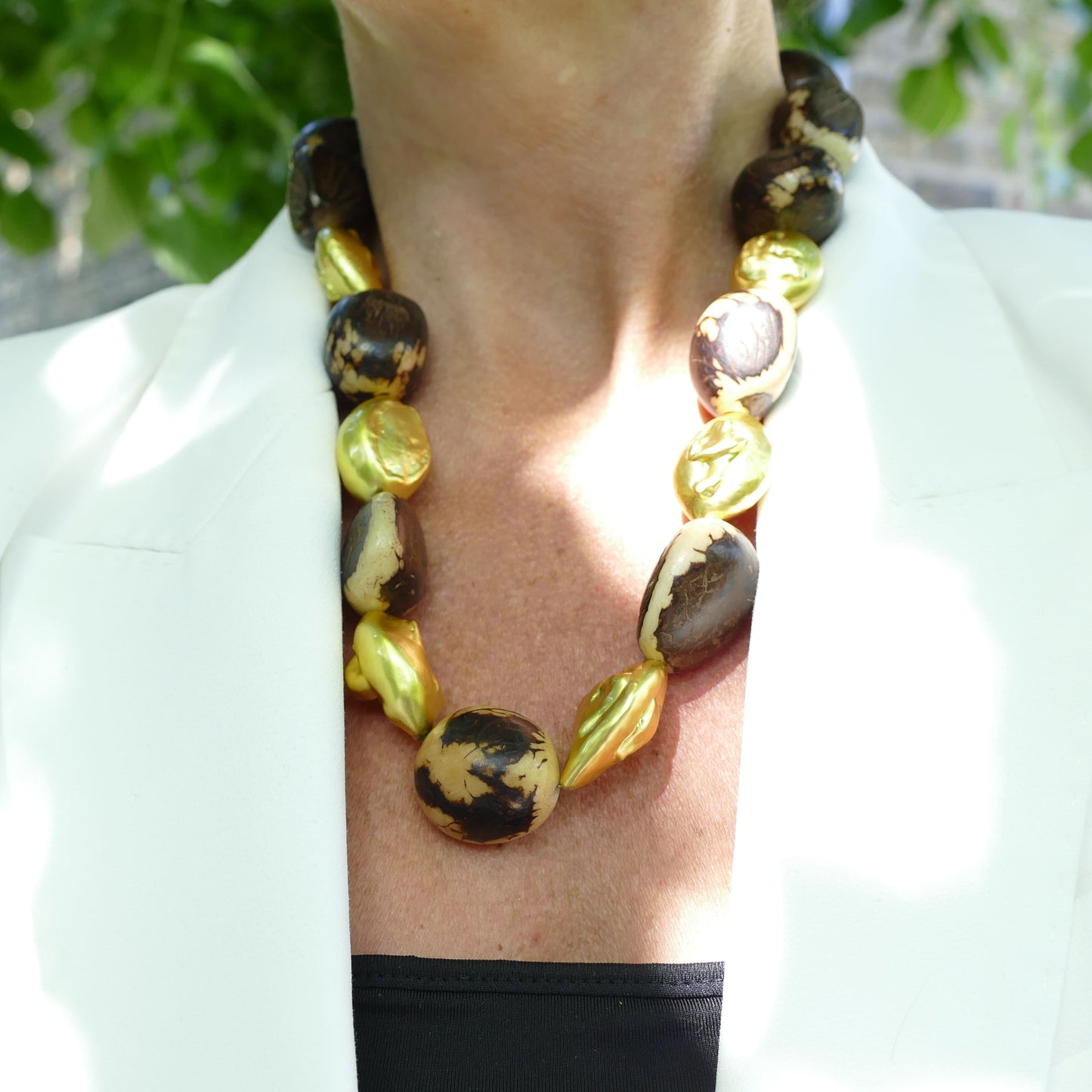 Japur Gold Perle Kette