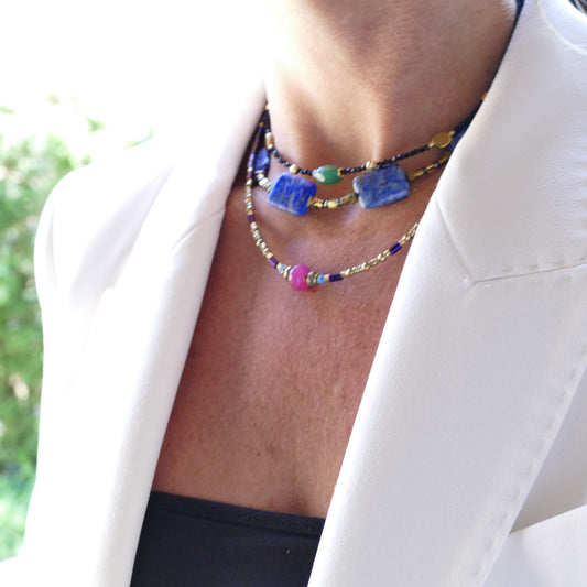 Daia Lapislazuli Bronze Kette