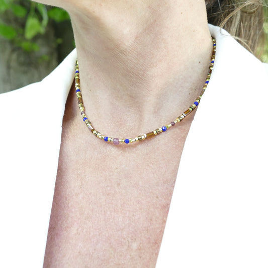 Luka Kette Glasperlen