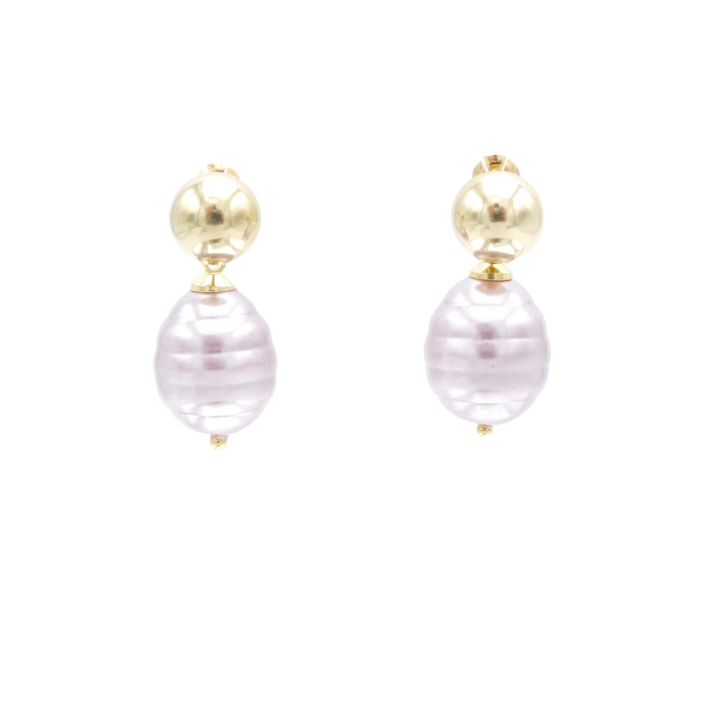 Rosa Set Kette Perlen Mit Ohrringe