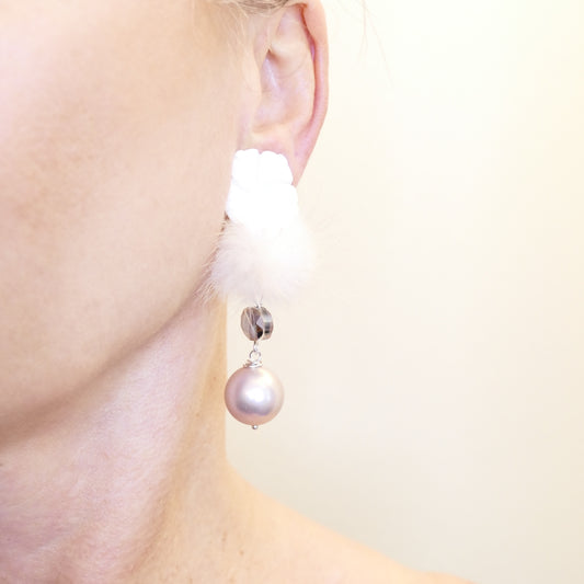 Mila Ohrringe Ohrclips Perle