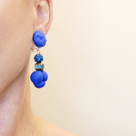 Amelia Ohrclips Royal Petrol