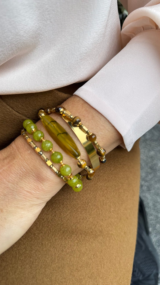 Sarah Wickelarmband Stein