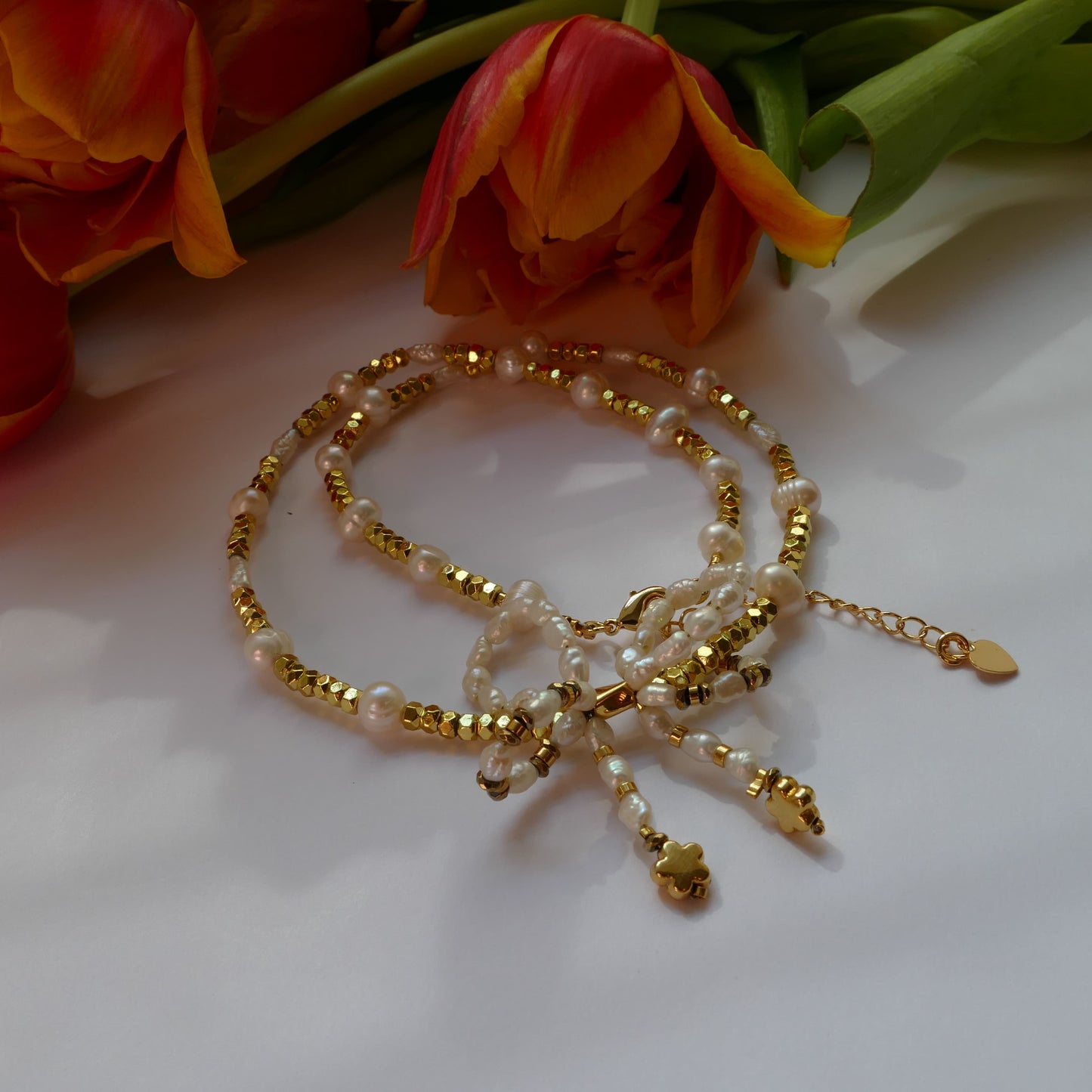 Schleife Perle Kette