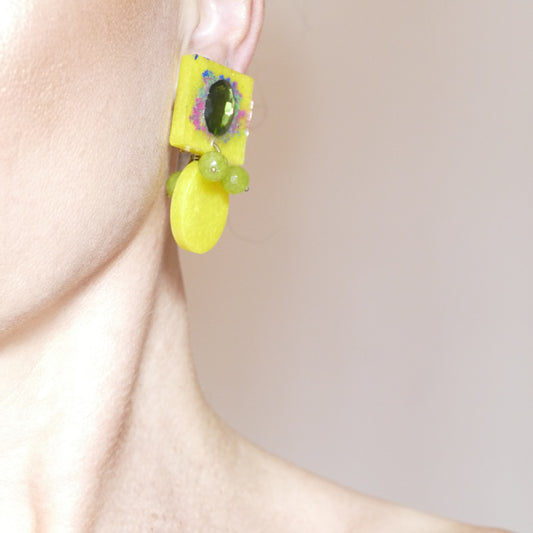 Ohrclips Green