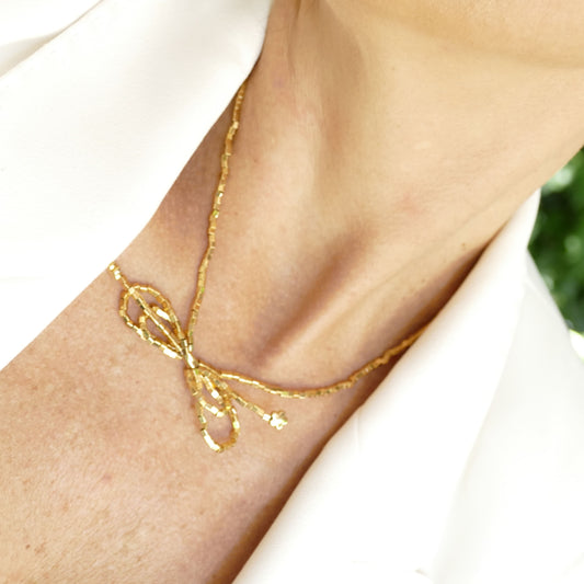 Schleife Gold Kette