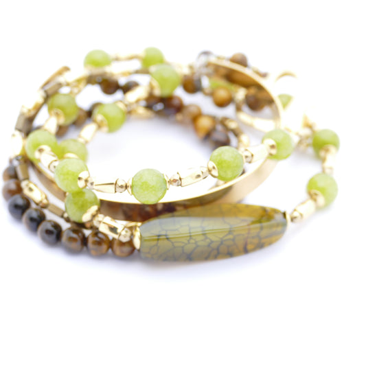 Sarah Wickelarmband Stein