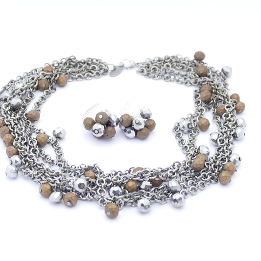 Esther Set Kette Silber