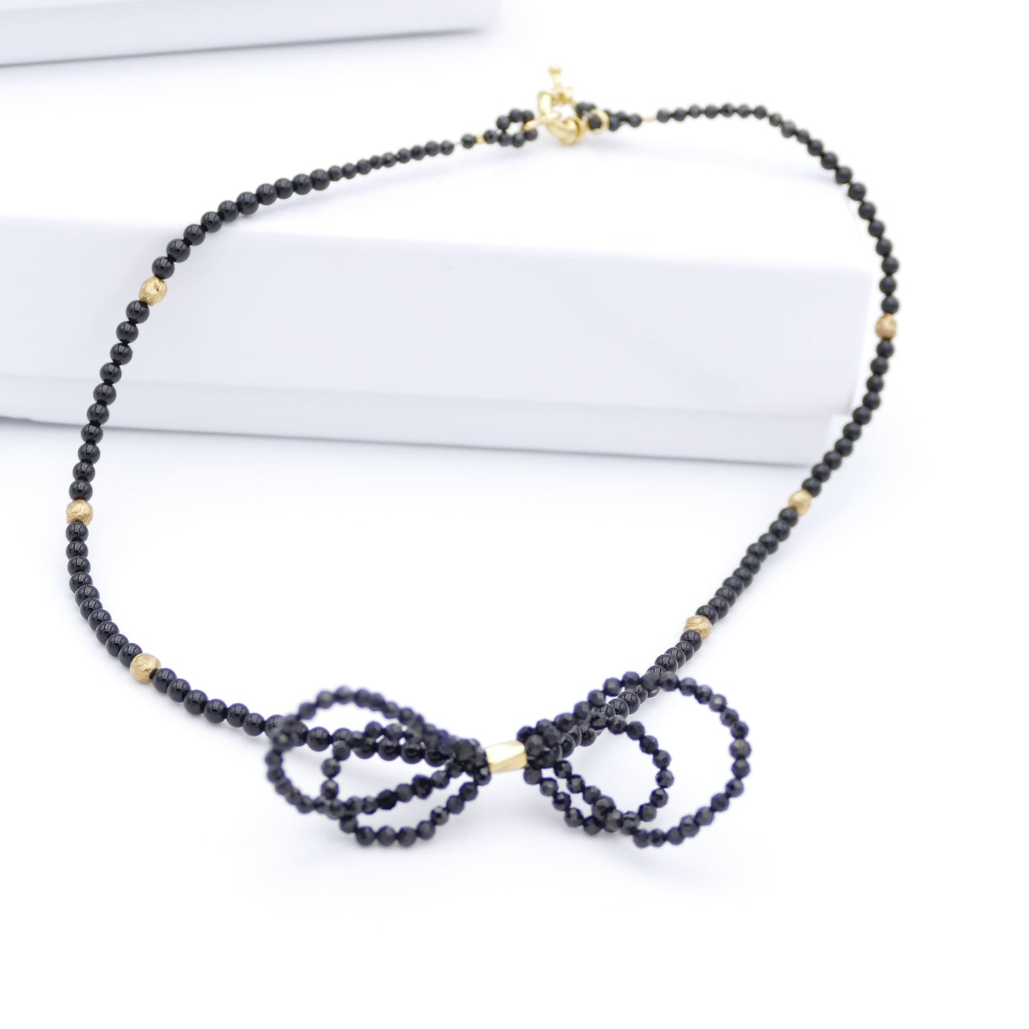 Onyx Schleife Kette