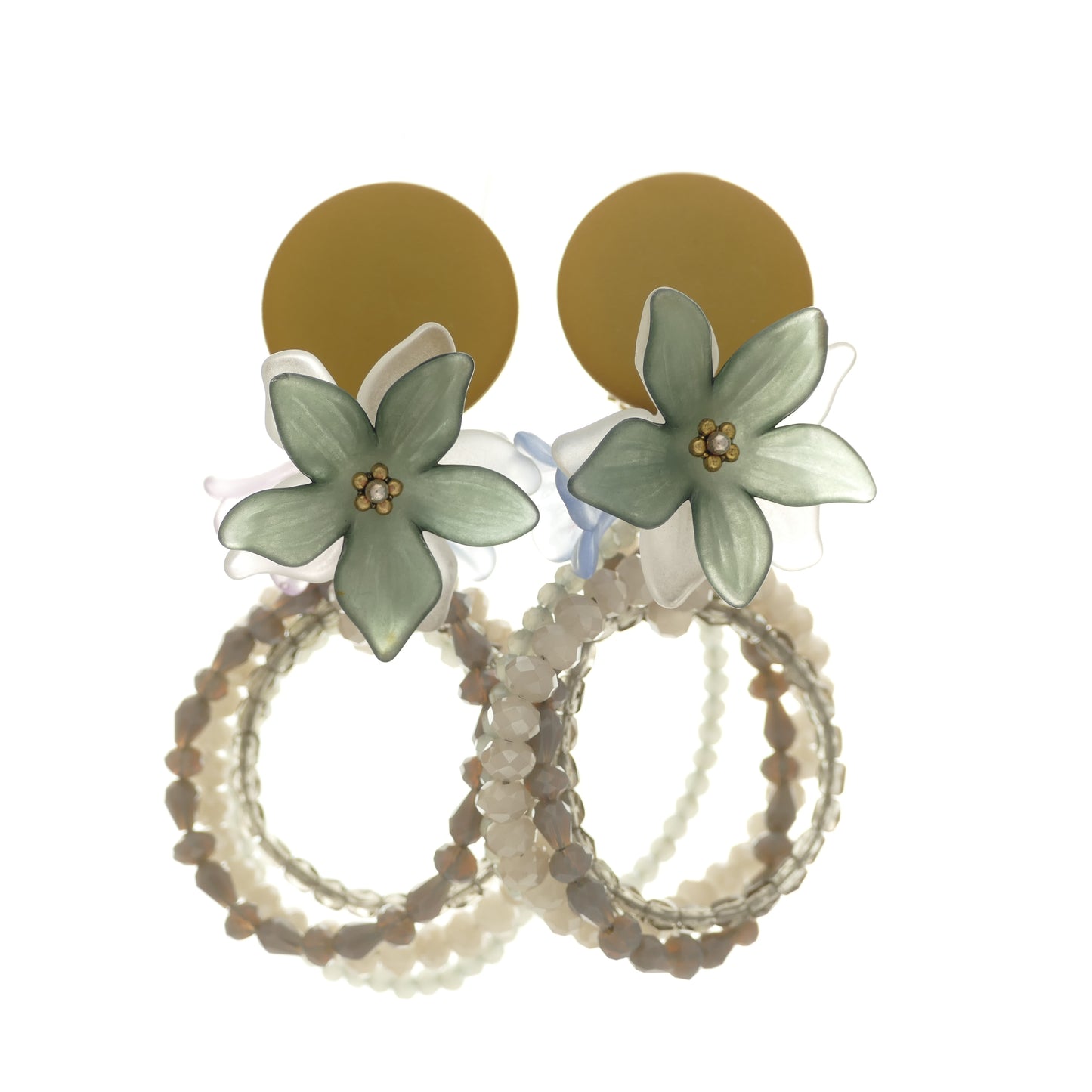 Lilian Ohrclips Creole Mit Blumen