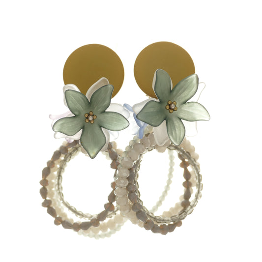 Lilian Ohrclips Creole Mit Blumen
