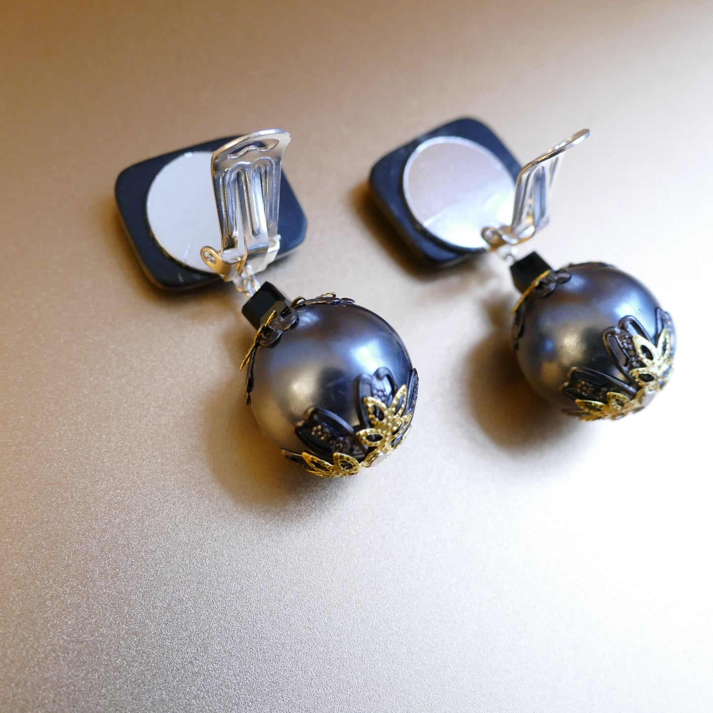 Petra Ohrclips Modeschmuck Ohrringe Perle