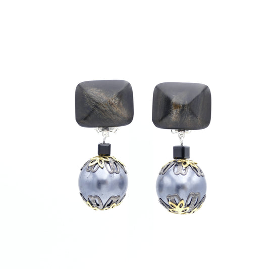Petra Ohrclips Modeschmuck Ohrringe Perle