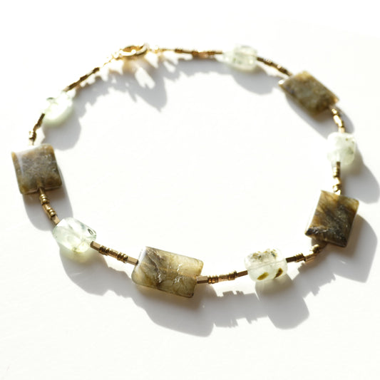 Dandara Labradorit Kette Mit Hämatit Stein