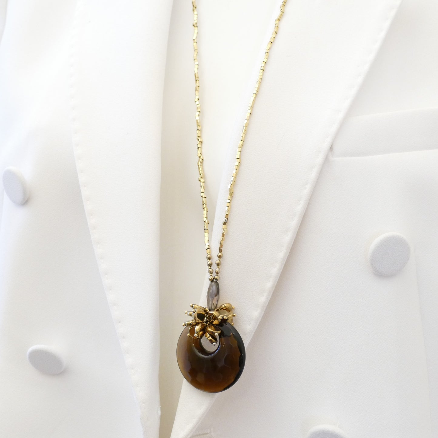 Set Schmuck Kette Mit Ohrringe Hematite