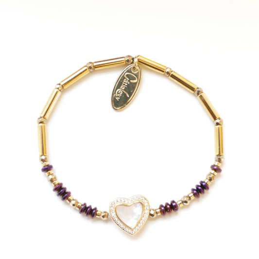 Elara Herz Perlmutt Armbänder