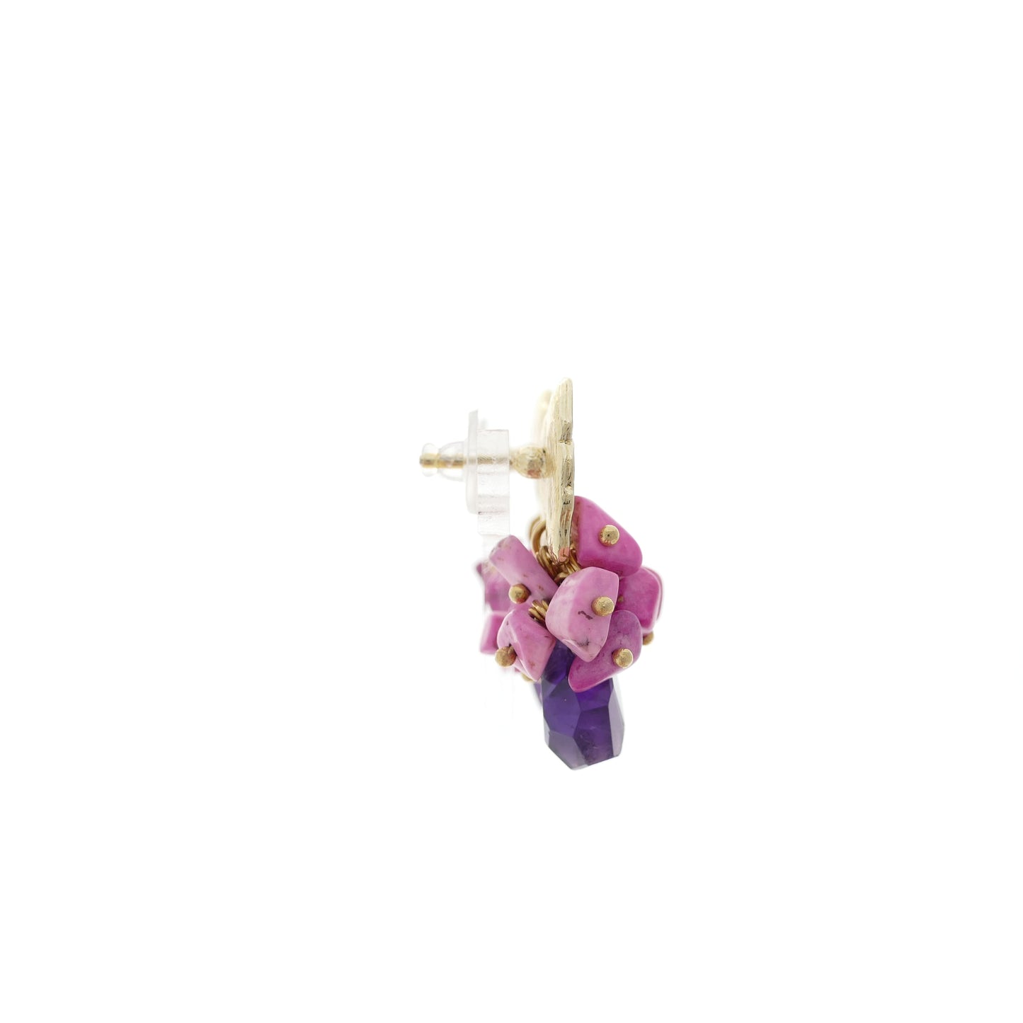 Flower Gold Ohrringe Amethyst