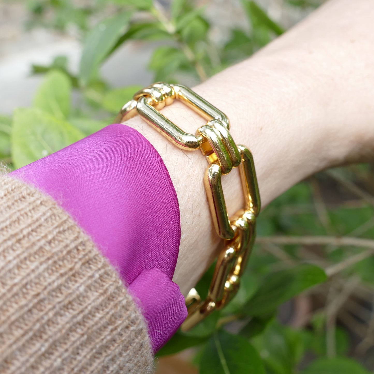Jojo Armkette Gold Vergoldet