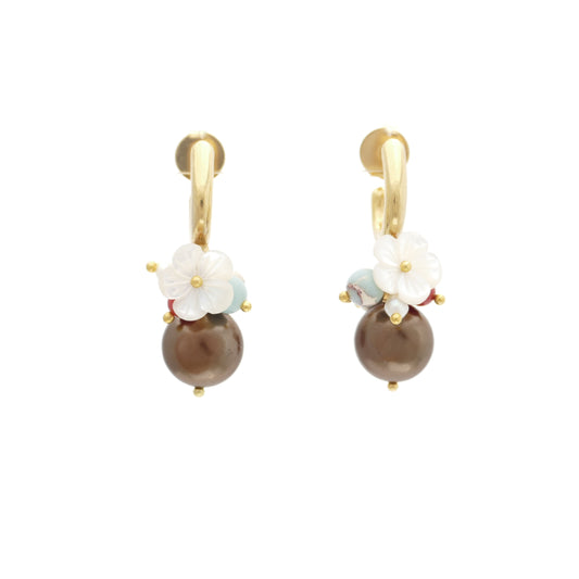 Creole Gold Vergoldetem Mit Perle