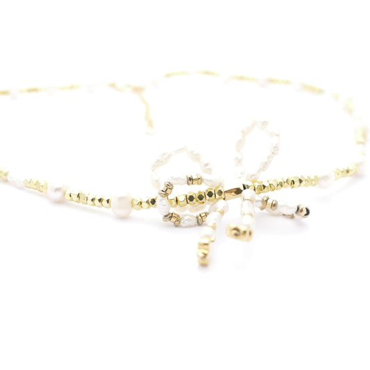 Schleife Perle Kette