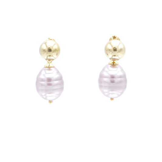 Rosa  Set Kette Perlen Mit Ohrringe
