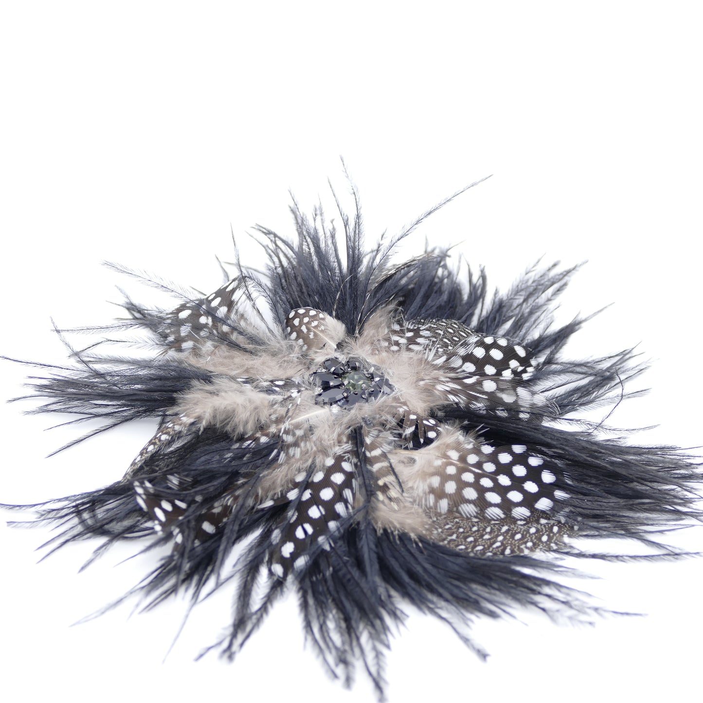 Brosche Federn Florica Strass