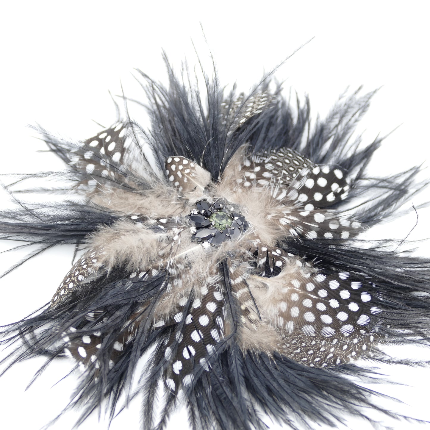 Brosche Federn Florica Strass