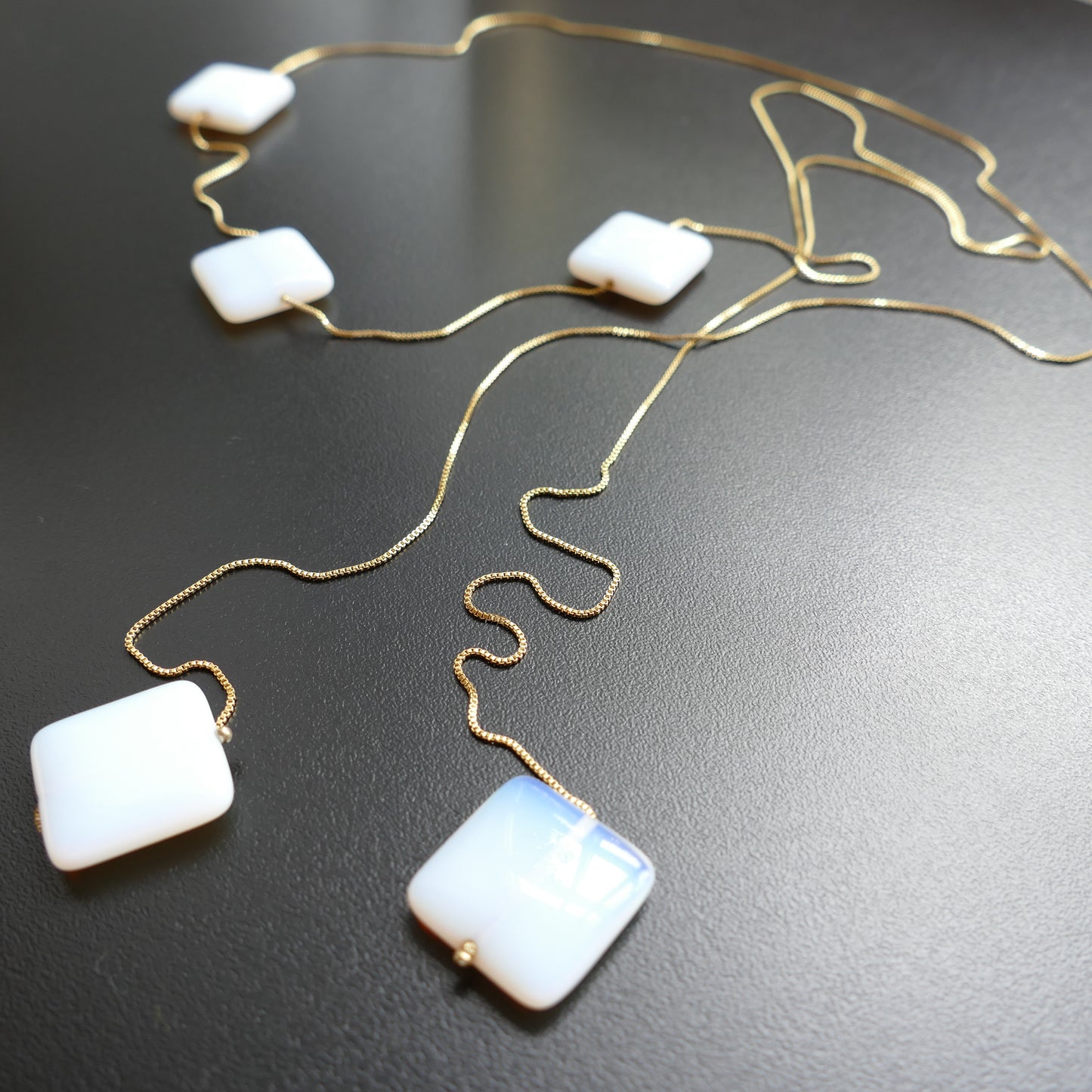 Milu Set Analcim Kette Mit Ohrclips