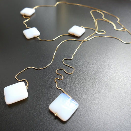 Milu Set Analcim Kette Mit Ohrclips