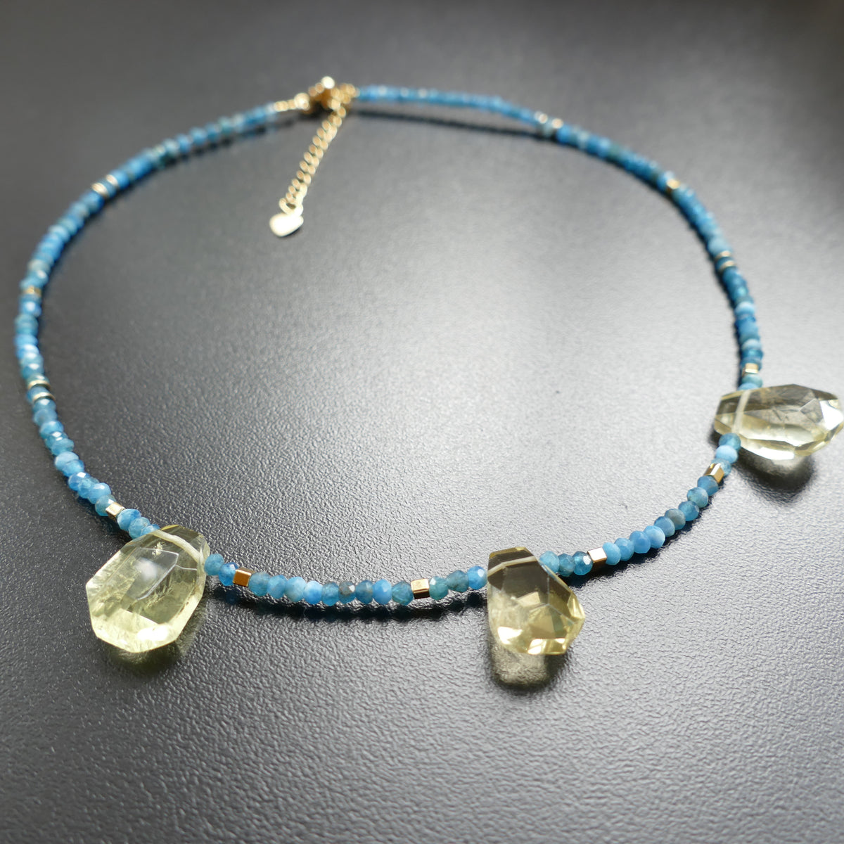 Gandara Kette Türkis Mit Zitronen Citrine Stein