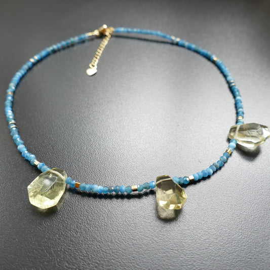 Gandara Kette Türkis Mit Zitronen Citrine Stein