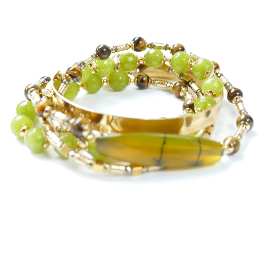 Sarah Wickelarmband Stein