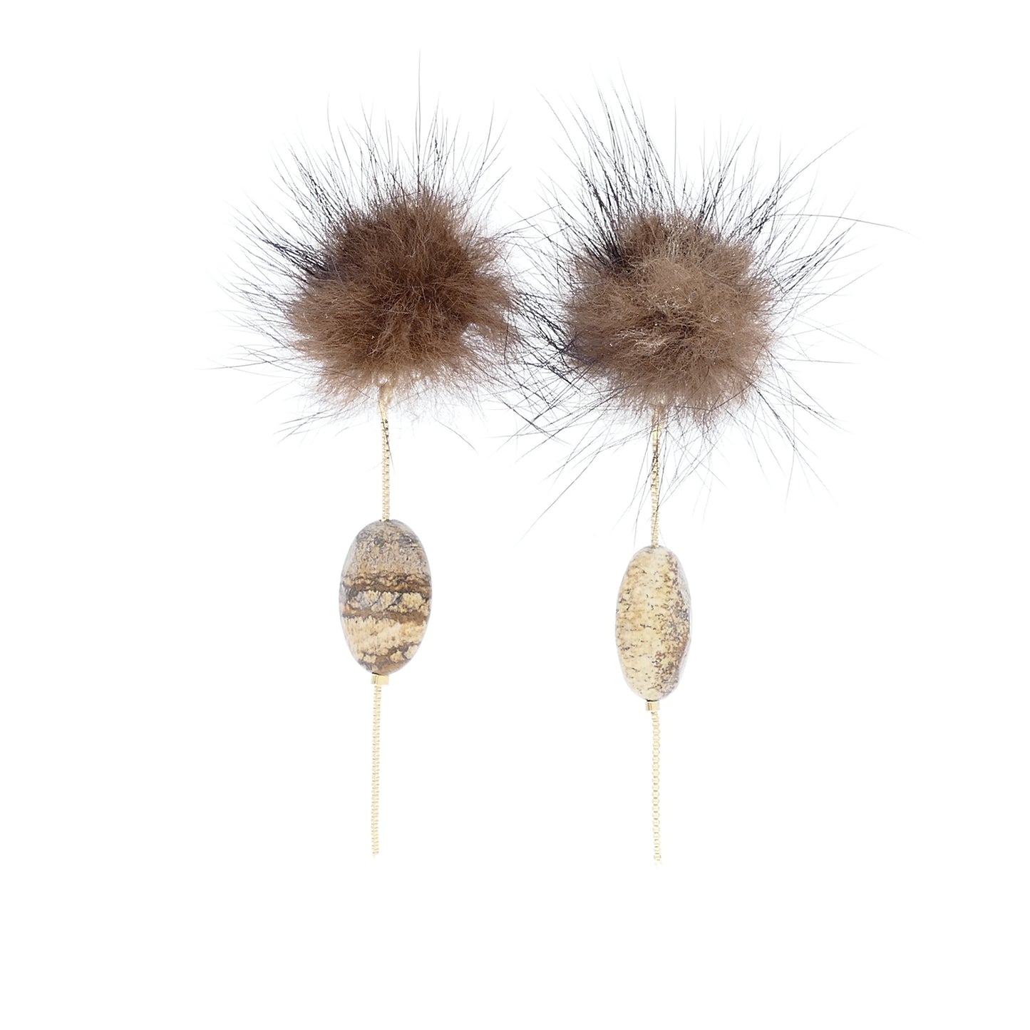 Amara Ohrringe Ohrclips Jaspis