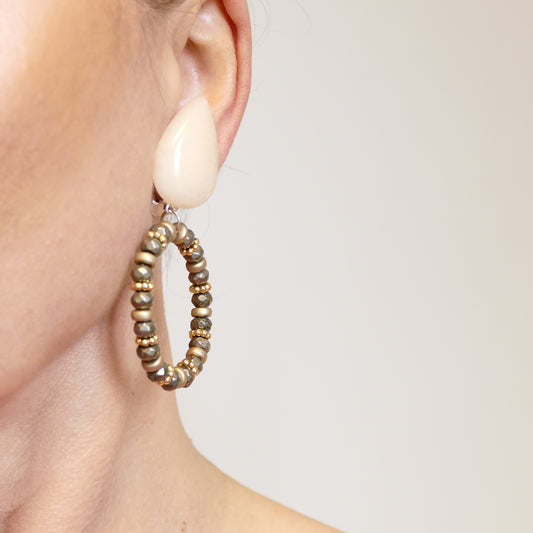 Diana Ohrclips Creole Bronze