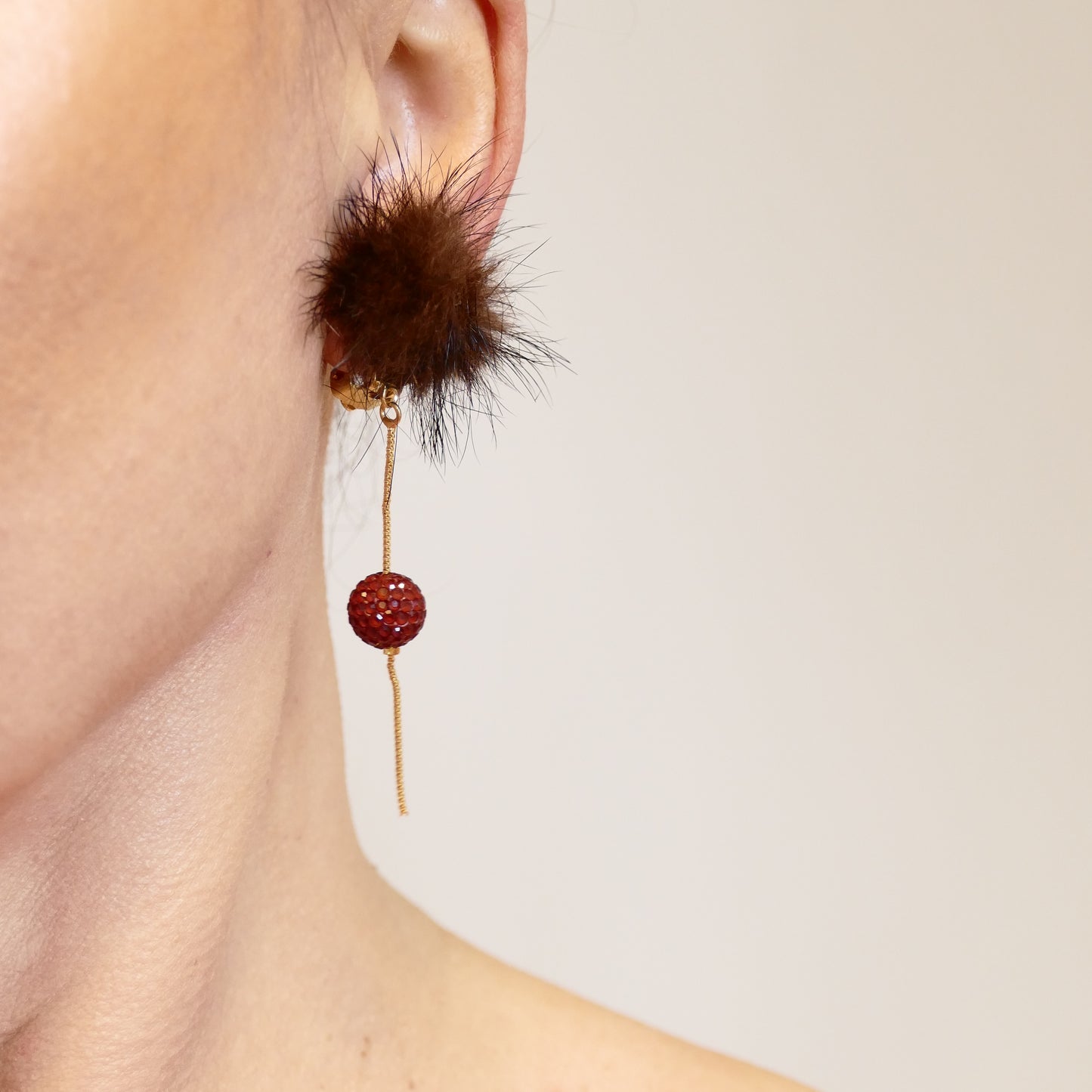 Amara Ohrringe Ohrclips Jaspis