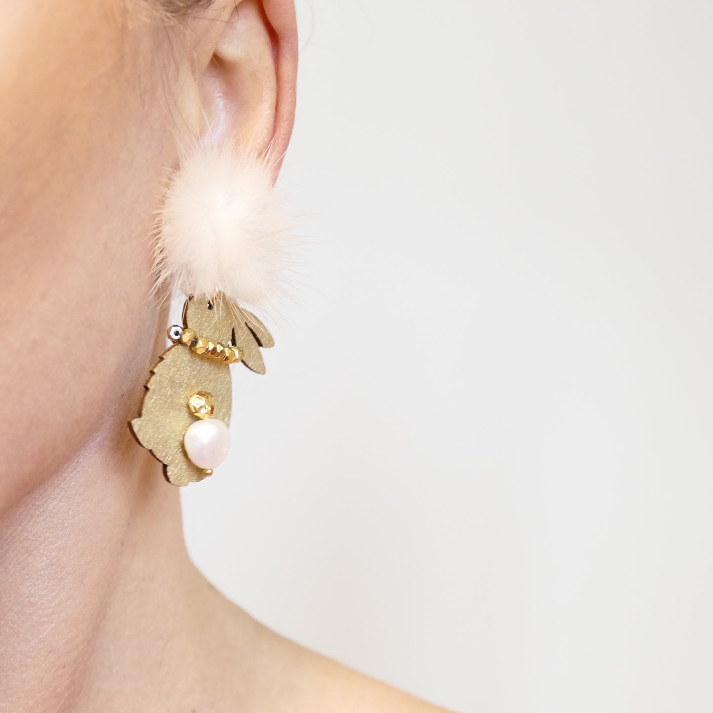 Lili Gold Fell Ohrclips