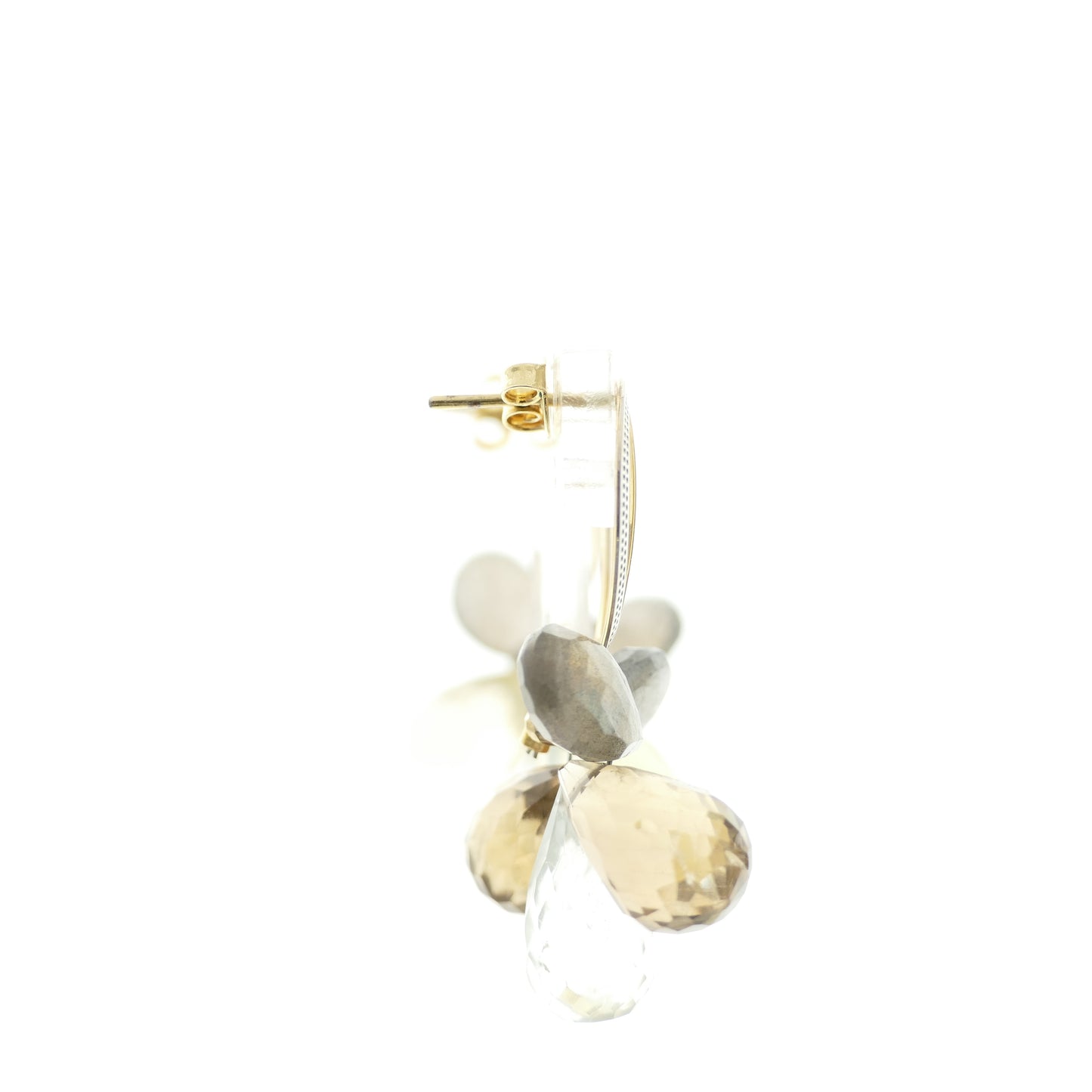 Marina Ohrringe Ohrstecker Mit Citrin Aquamarin Und Labradorit